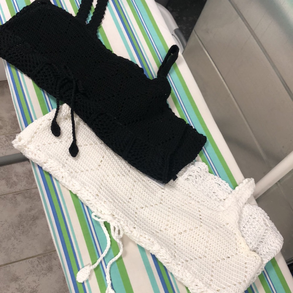 Vintage guess crochet 🧶 halter tops
